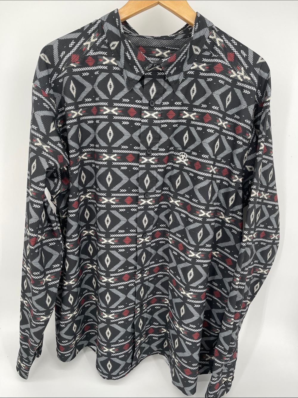 Ariat Tek Men’s Aztec Design Button Down Shirt XXL
